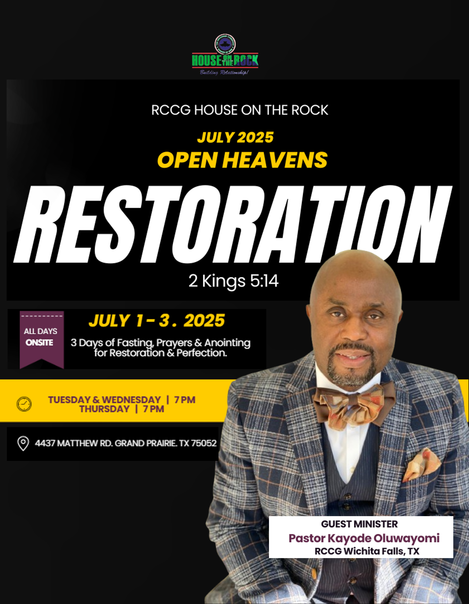 Open Heavens July 2025